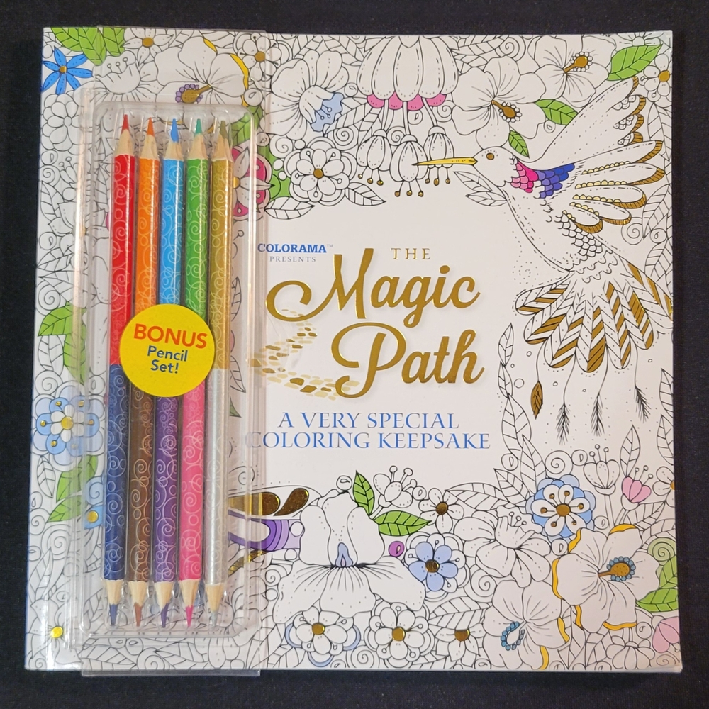 Colorama The Magic Path Coloring Book with Pencil Set